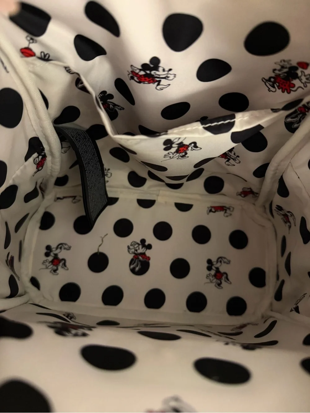 Loungefly Disney Minnie Mouse Polka Dot Black Red White Mini Backpack